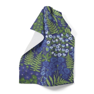 kökshanddukar med blad och blommor