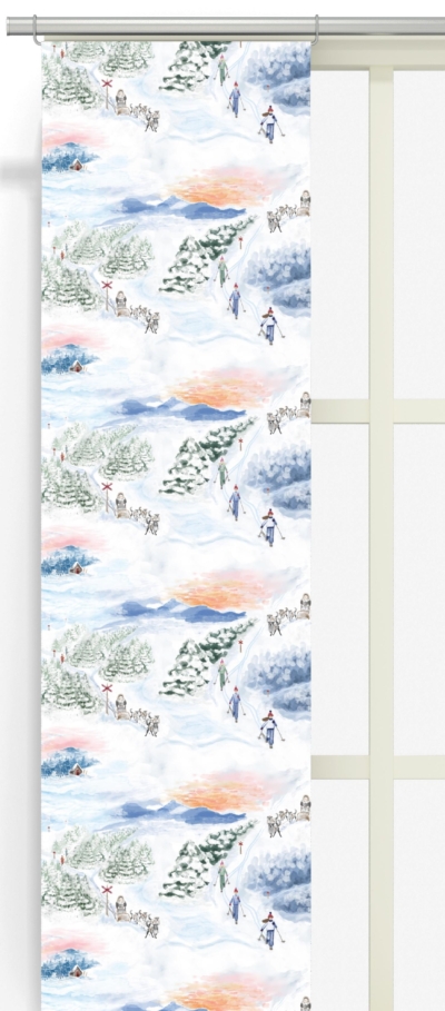 Gnistrande naturvit panel