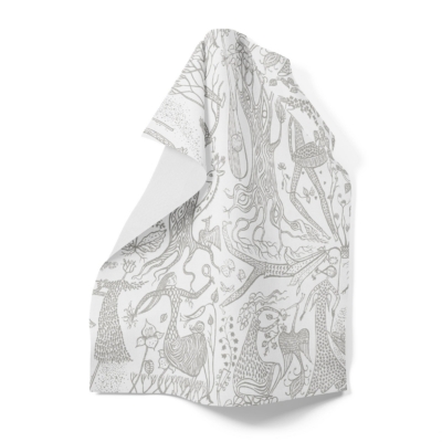 Poème d´amour silver kökshandduk
